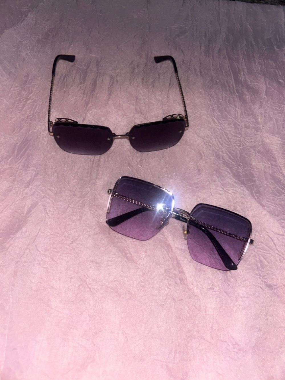 Purple Gradient Women's Fashion Sunglasses - Unbranded